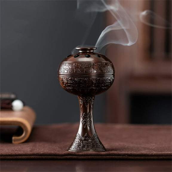Vintage Incense Stick Incense Burner Incense Sitting, Home Incense Burner For Buddha, Vintage Incense Diffuser Incense With Exquisite Flower Design, Multi - Functional
