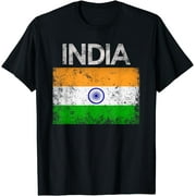 Vintage India Indian Flag Pride Gift T-Shirt