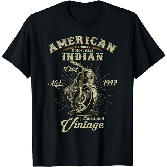 Vintage Indian Motorcycle Tee: Unleash Your Style and Delight Classic Bikers