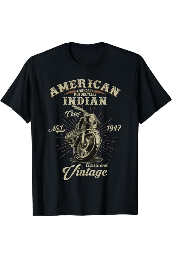Vintage Indian Motorcycle Tee: Unleash Your Style and Delight Classic Bikers