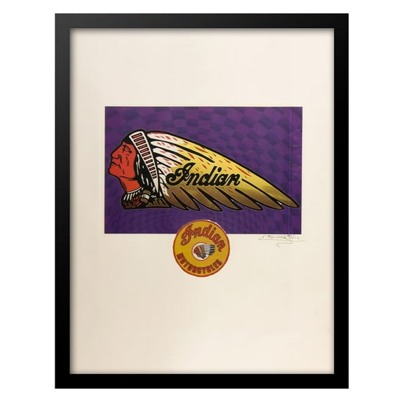 Vintage Indian Motorcycles Framed Print