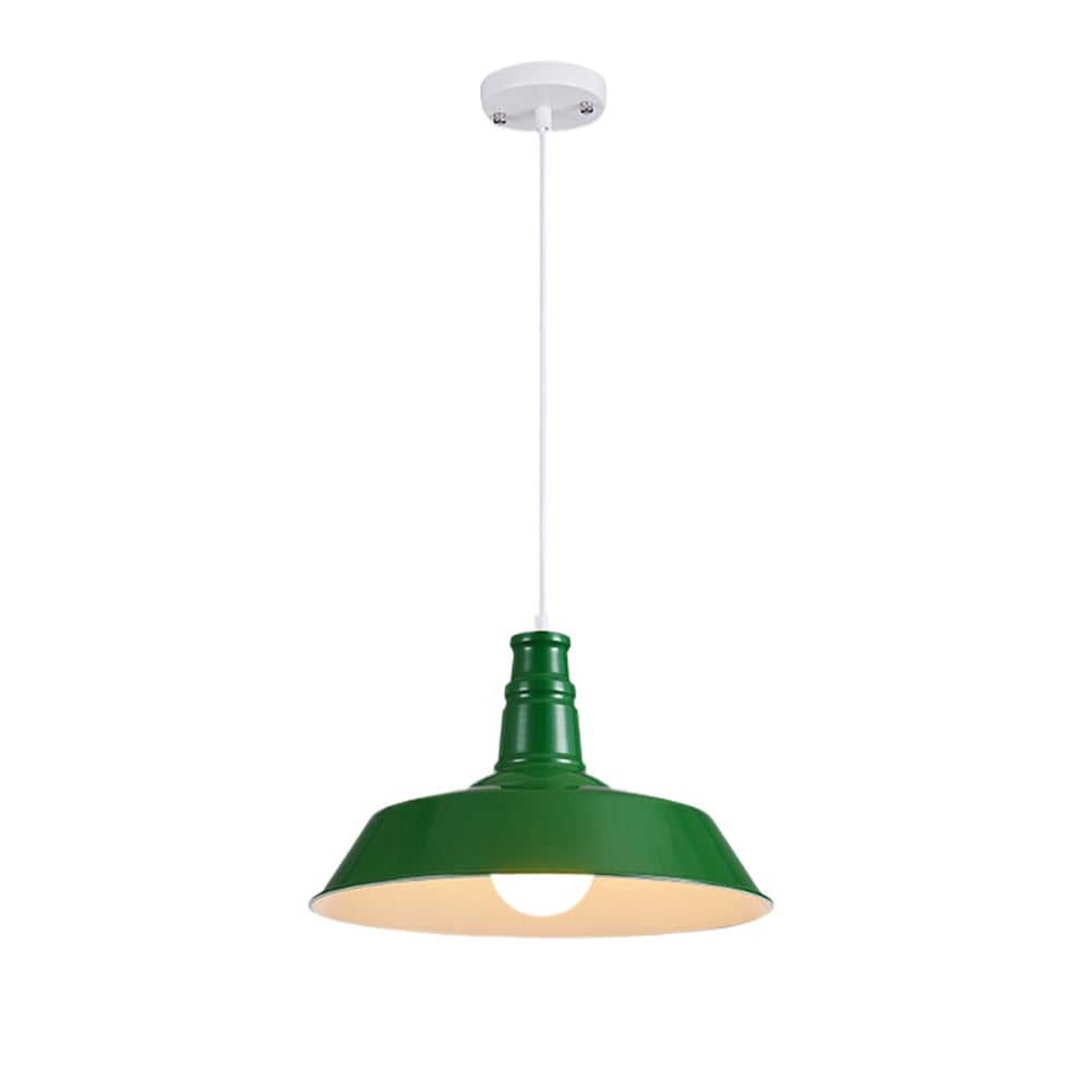 Vintage Indusrial Style Metal Light Fixture for Kitchen Island, Colorful Retro Iron Pendant Lighting for Dining Room, Simple American Farmhouse Hanging Lamp, Rustic Ceiling Chandelier