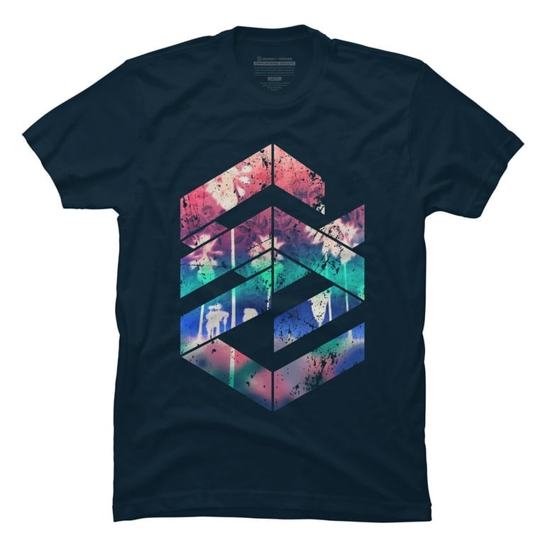 red and blue graphic tees