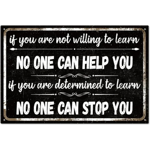 Vintage Inspirational Word Metal Tin Sign for Garage Man Personalized Signs Garden Cave Signs Art Plaque Poster Wall Decor for Home Kitchen Bar Club 8ラ12inch Colorful