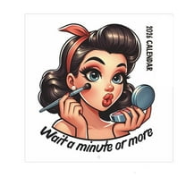 Vintage-Inspired 2026 All-Year Girl Calendar - Stylish Home Decor, Perfect Unique Gift Idea, Easy to Hang and Display