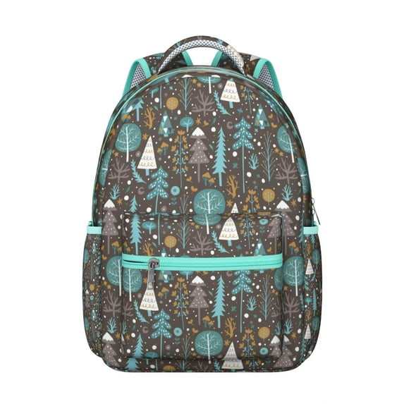 "Vintage Inspired Boho Bookbag – Tribal Print, 17 Inch Laptop Sleeve, Durable for Students & Commuters"