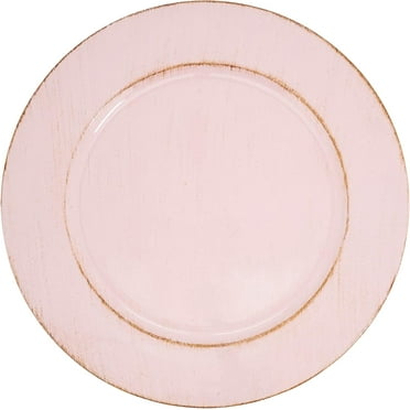 Vintage-Inspired Distressed Charger Plate (Set of 4)