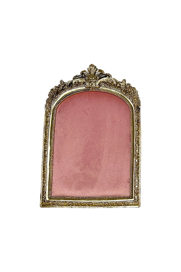 Classical Photo Frame Jewelry Showcase Flannel Lined Resin Construction Earring Necklace Holder For Home Retail Use