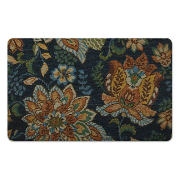 Vintage Inspired Floral Area Rug, Non-Slip & Distressed Look, Modern Collection | Vibrant Accent Carpet for Living Room & Bathroom Decor, 20x32 inch