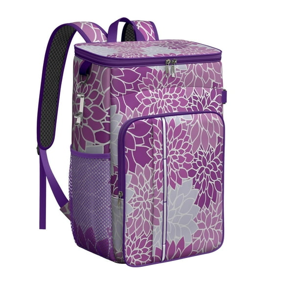 Vintage Inspired Insulated Backpack Cooler – Leak Proof Lunch Bag with Retro and Boho Style, Waterproof and Breathable for Travel, Beach & BBQ