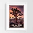 thumbnail image 1 of Vintage-Inspired Joshua Tree Illustration | Retro Desert Art Print - California Illustration White Framed Wall Art Print 16 x 24 inches, 1 of 3