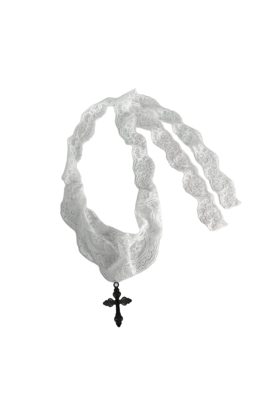 Vintage-Inspired Lace Jewelry Adjustable Fabric Necklace for Special Occasion Giving