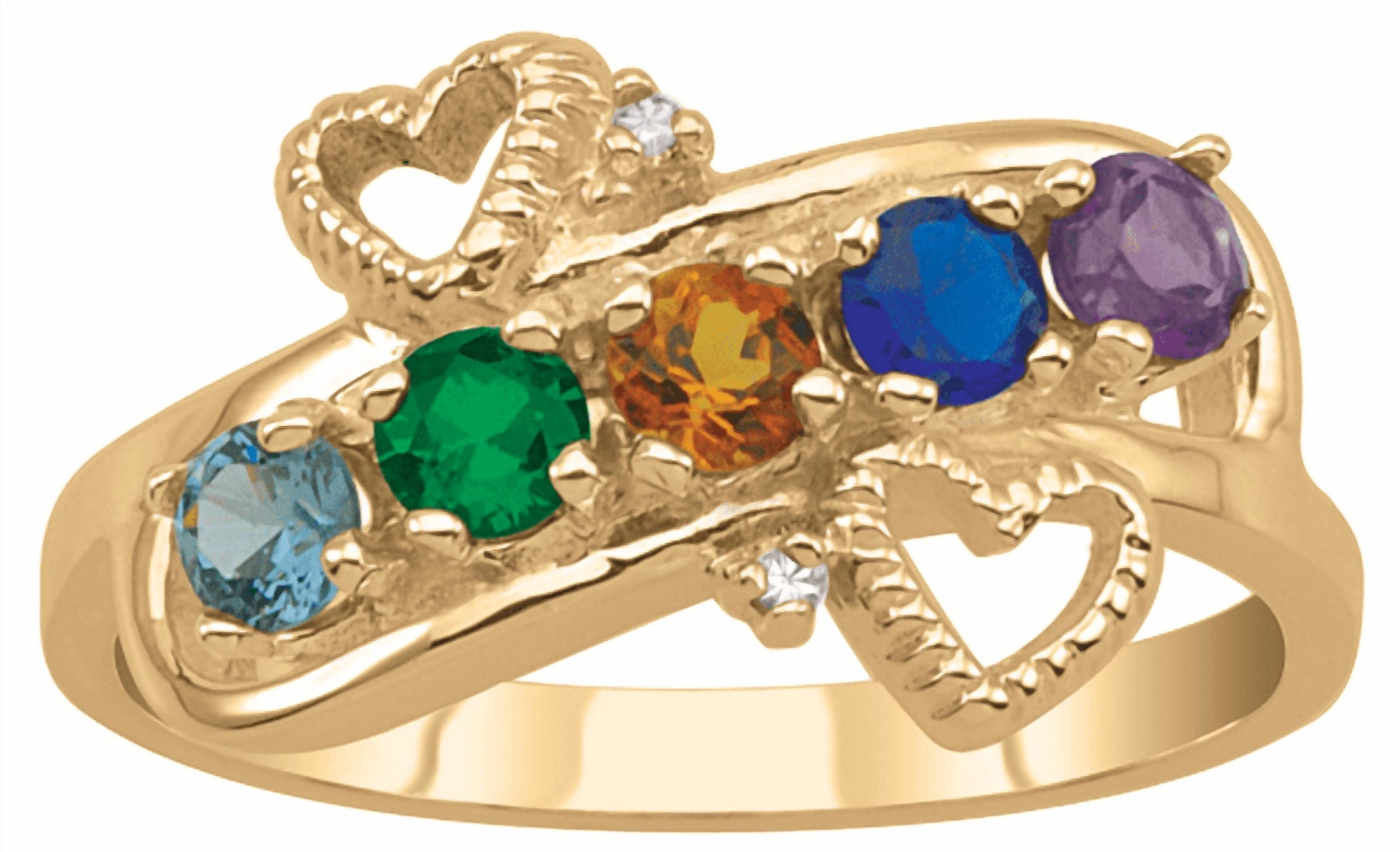 Vintage-Inspired Personalized Filigree Gold Plated Sterling Silver Ring by Jewlster