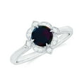 thumbnail image 1 of Rosec Jewels Vintage Inspired Ring for Women, Black Opal Ring with Diamond - AAA Quality, 925 Sterling Silver, US 6.50, 1 of 10