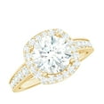 thumbnail image 1 of Rosec Jewels Vintage Inspired Ring for Women, Cubic Zirconia Engagement Ring, 10K Yellow Gold, US 12.50, 1 of 5