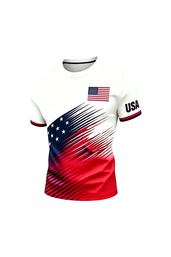Vintage Inspired USA Patriotic Football Jersey Collection, Trendy Streetwear Soccer Tees, Quick Dry Athletic Training Shirts for Fans
