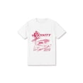 thumbnail image 1 of Vintage-Inspired "Vicinity" Graphic Tee, Casual Y2K Street Fashion, Loose Fit Women'S T-Shirt,Cotton 100%, Knit Fabric, All-Season, Alphabet Print, Round Neck Short Sleeve, 1 of 7