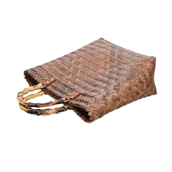 Vintage Inspired Wicker Shoulder Bag Practical Female Beaches Bag Suitable for Day Shopping or Romance Dates