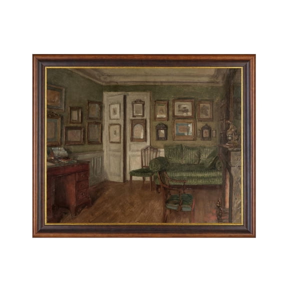 Vintage Interior Poster Moody European Wall Art Home Decor, 12x18 UNFRAMED