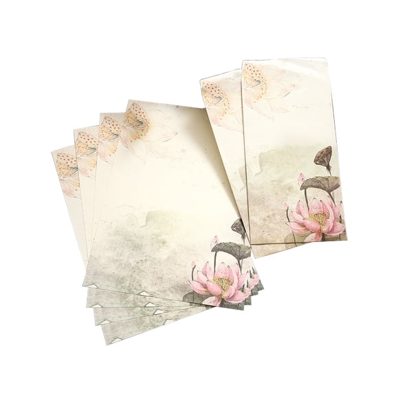 Vintage Invitation Envelopes and Stationery Paper Set, Retro Design for Birthday and Wedding, Elegant Letterheads for Business and Personal Use