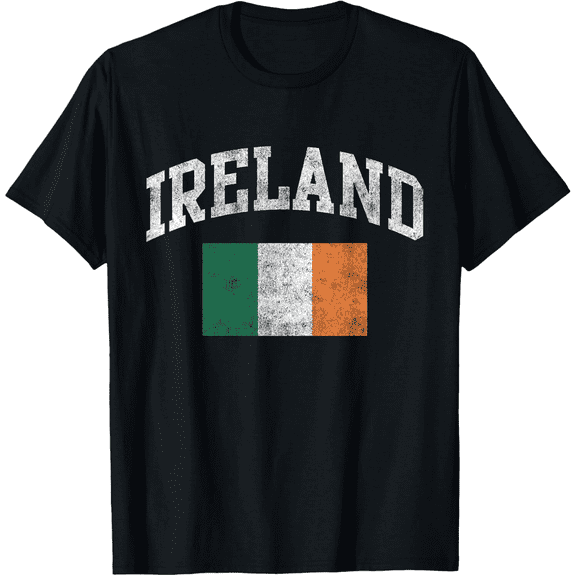 Vintage Ireland Irish Flag Green St. Patrick's Day Mens T-Shirt