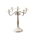 thumbnail image 1 of Vintage Iron Candelabra, Five Arm Candlestick, Elegant Dining Table Candlelight Centerpiece Decoration, Removable Design for Easy Storage and Versatile Home Decor Accent, 1 of 7