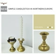 thumbnail image 1 of Vintage Iron Candle Holders | Decorative Candle Sticks for Taper & LED Candles | Wedding & Dinner Party Centerpiece Decor | 7.6cm x 5.6cm, 1 of 6