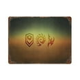 thumbnail image 1 of Vintage Iron Hanging Plate VerticalAntique Copper House Sign - Timeless Elegance Meets Urban Edge Starcraft Ii Game Poster, 1 of 9