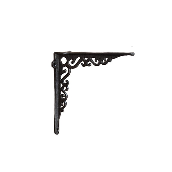 Vintage Iron Shelf Brackets, Heavy Duty Scroll Corbel Wall Supports for Floating Shelves, Decorative Metal Brackets for Mantel, Window Ledge, Home and Garden
