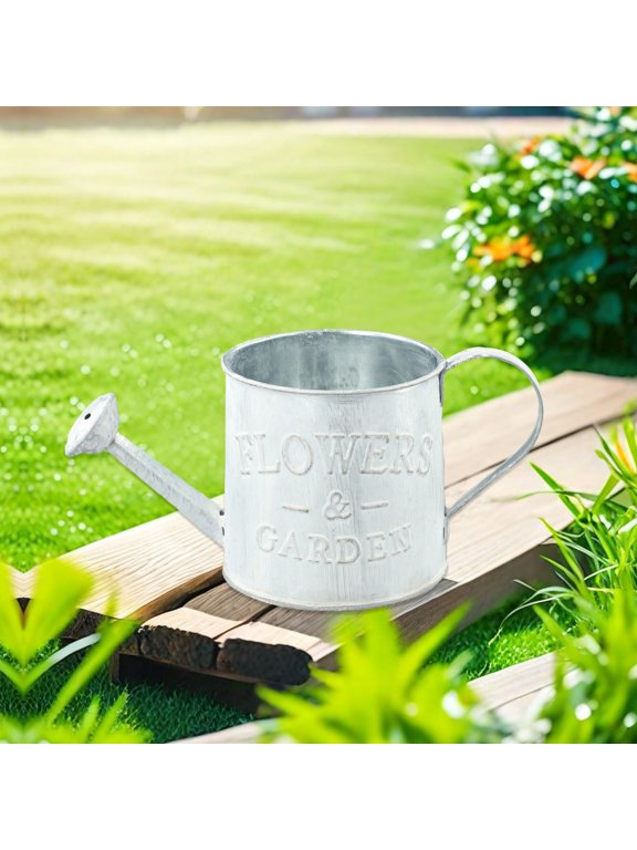 Vintage Iron Watering Pot Garden Plants Flower Vase Plant Hanging Balcony Plant Bucket Home Garden Decorations The Old Smile Home