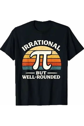 Vintage Irrational But Well Rounded Pi Day Nerd Math Teacher T-Shirt