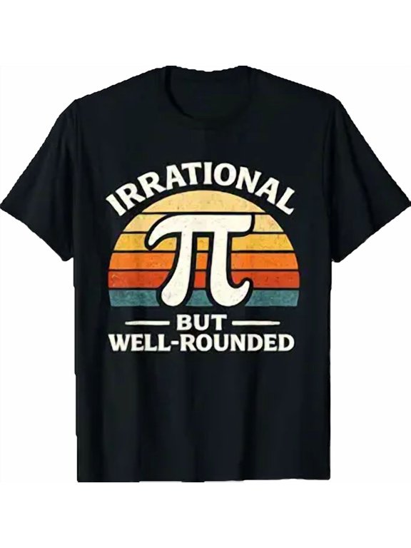 Vintage Irrational But Well Rounded Pi Day Nerd Math Teacher T-Shirt