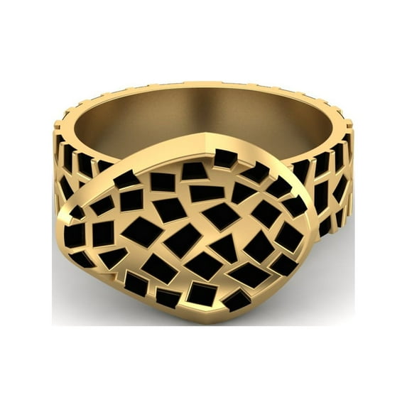 Vintage Irregular 925 Sterling Silver Gold Vermeil Statement Minimalist Valentines Day Gifts Ring