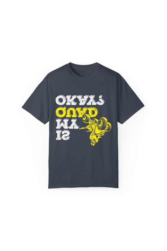 Vintage Is My Quad Ok Aesthetic Drifting Kart Retro Drag Race Rallying Gags Men Women Unisex Garment-Dyed T-shirt