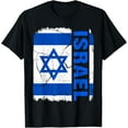 thumbnail image 1 of Vintage Israelis Flag Israel Pride Roots Heritage Gift T-Shirt, 1 of 3
