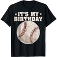 thumbnail image 1 of Vintage It's My Birthday Softball Baseball T-Shirt, 1 of 5