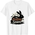 Vintage It's hunting season Rabbit Lover Gifts Funny Halloween Ghost