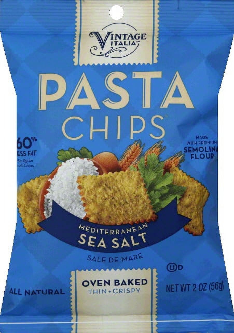 Vintage Italia Pasta Chips, Mediterranean Sea Salt