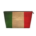 thumbnail image 1 of Vintage Italian Flag Travel Handbag Leather Purse Organizer Tidy Bag Purse Toiletry Clutch For Women, 1 of 7