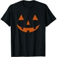 thumbnail image 1 of Vintage Jack o Lantern Jackolantern Pumpkin Face T-Shirt, 1 of 3