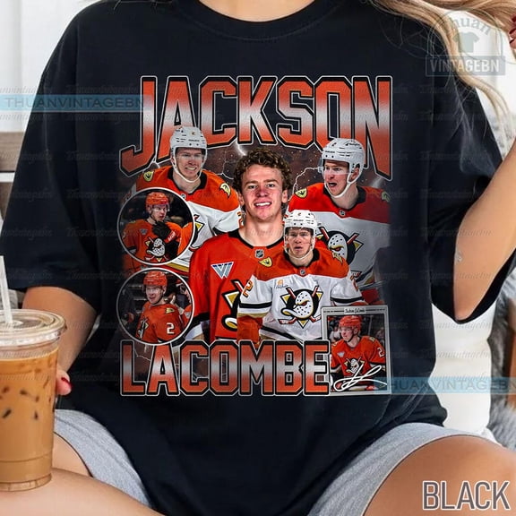 Vintage Jackson LaCombe shirt, Jackson LaCombe Tee, Bootleg Rap tee, Anaheim Hockey Tee