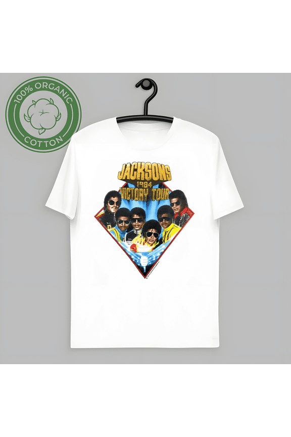 Vintage Jacksons Victory T-Shirt Cotton White Tee HOT-TH66562