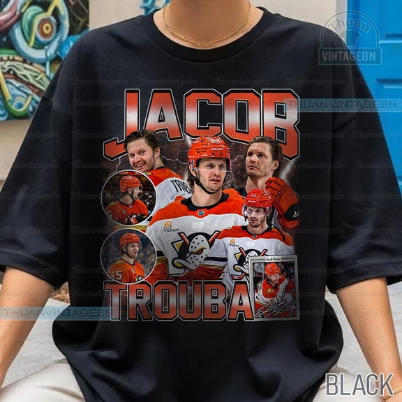 Vintage Jacob Trouba shirt, Bootleg Rap tee, Anaheim Hockey Tee