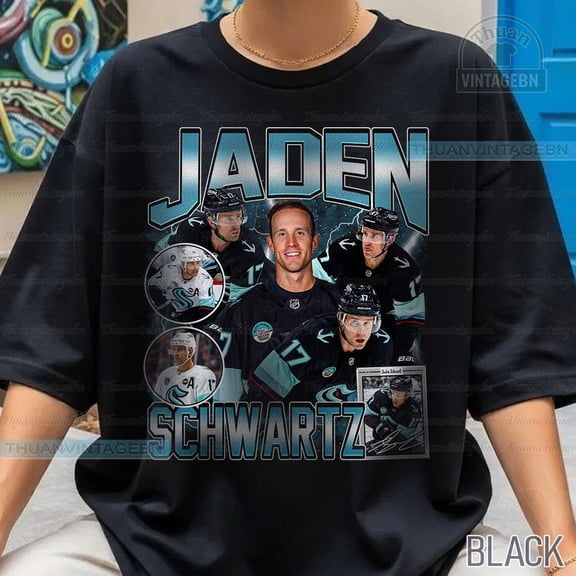Vintage Jaden Schwartz shirt, Bootleg Rap tee, Seattle Hockey Tee