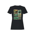 thumbnail image 1 of Vintage Jamaica Postage Stamp Art Women's T-shirt, 1 of 3