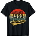 thumbnail image 1 of Vintage January 1958 Limited Edition 66th Birthday Classic T-Shirt, 1 of 3