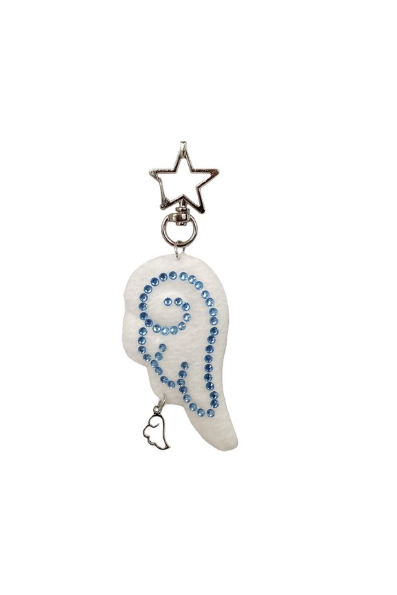 Vintage Japanese Alloy Keychain Phone Lanayrd With Rhinestones Decoration For Bags And Backpacks