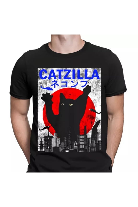 Vintage Japanese Anime Crazy Cat Animal Lovers Gift Retro Vintage Mens T-Shirts Tophot Trending Birthday Gifts