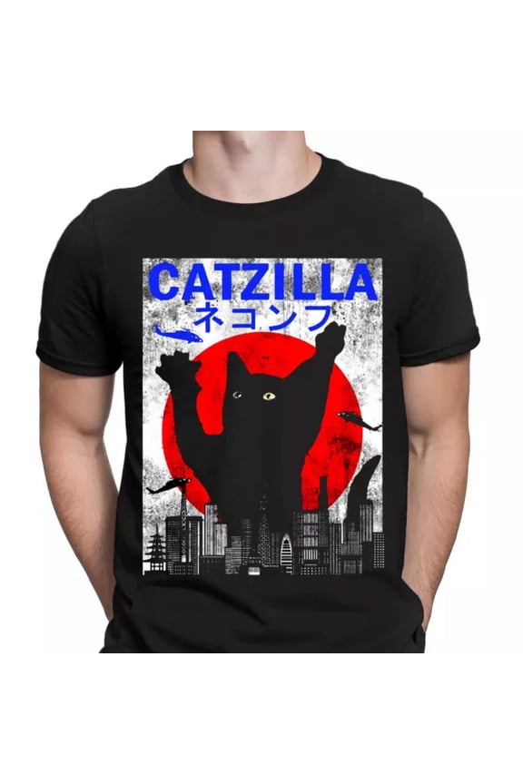 Vintage Japanese Anime Crazy Cat Animal Lovers Gift Retro Vintage Mens T-Shirts Tophot Trending Birthday Gifts