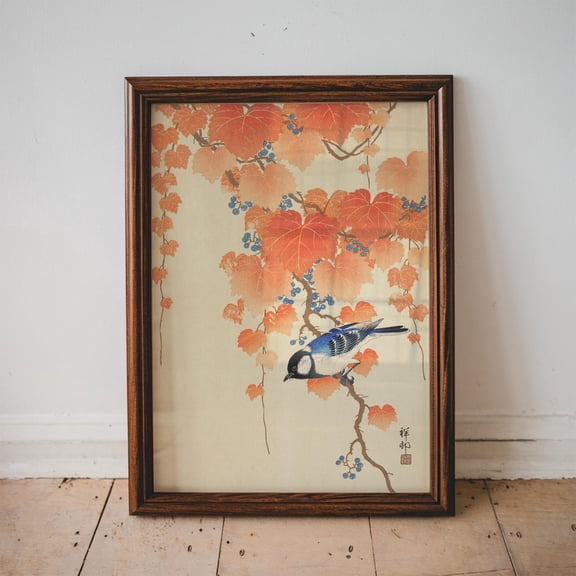 Vintage Japanese Art, Ohara Koson, Bird Art, Japanese Wall Art, House Decor, Wall Art Posters, Japan Art, Unframed Poster Size 8x12